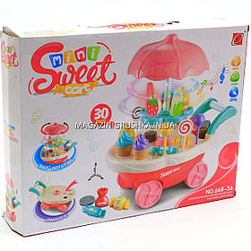 Ігровий набір «Кондитерська» (візок, світло, звук) 668-56