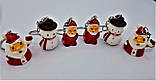 Новорічний брелок для ключів "Сніговик" і "Дід Мороз", фото 4