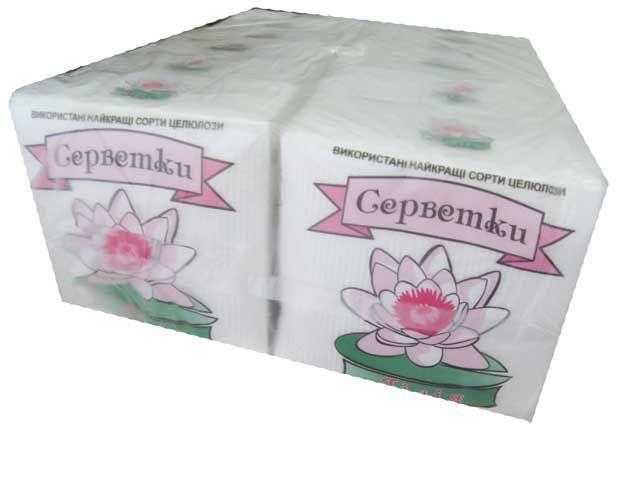 Салфетки 23*23см 35шт Белая Лилия