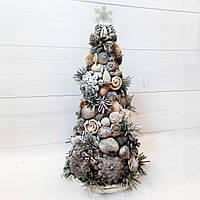 Новогодняя елка в эко-стиле из природных материалов h-35 см Подарки ручной работы на новый год