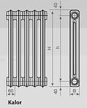 Чавунний радіатор класика Viadrus Kalor 350/160, фото 3