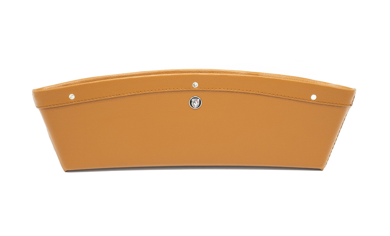 Автомобільний кишеню-органайзер Type-2 Brown з логотипом Porsche штурхав для автомобіля подарунок, фото 1