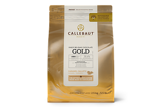 Білий шоколад з карамеллю "GOLD 30.4 % какао" 100 г, Callebaut