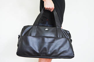 Дорожная сумка из эко кожи Nike ручная кладь / Спортивная сумка Найк / сумка для зала, фото 3