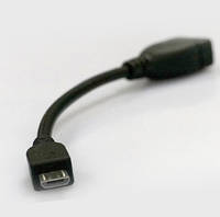 Кабель micro USB OTG для мобильных устройств, подключение, длина 19 см