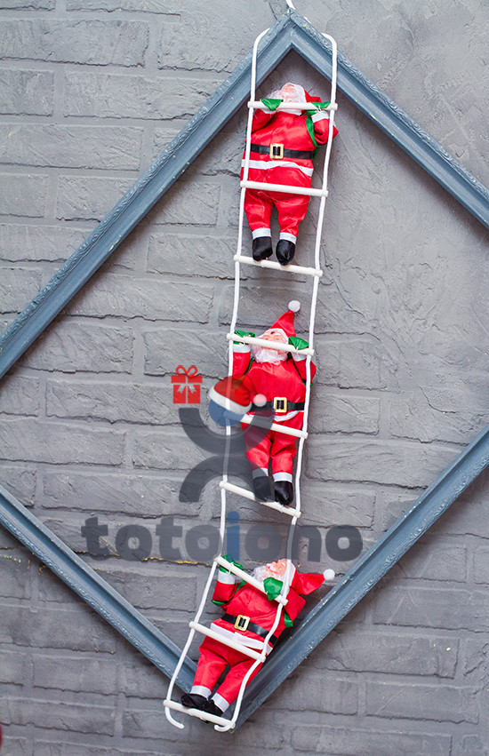 🔥 Хіт! Фігури святкові 3 Діда Мороза 30 см дереться по сходах 1 метр