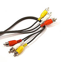 Кабель 3 RCA на 3 RCA (тюльпан), 5m