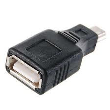 Перехідник гніздо USB A на штекер mini USB