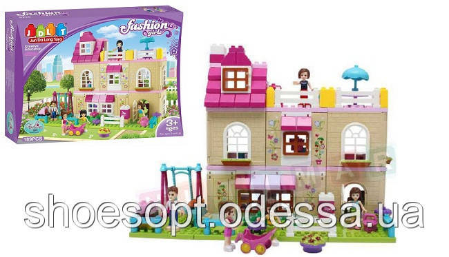 Дитяча розвивальна гра конструктор Модні дівчатка 189 деталей, 5 фігурок, фото 1