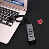 Концентратор USB HUB хаб 3.0 Dellta 303 на 4 порти чорний (3844), фото 8
