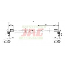 Амортизатор газовий 4357776 DEUTZ FAHR