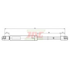 Амортизатор газовий 4399081 DEUTZ FAHR