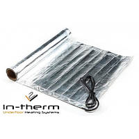 Мат алюмінієвий IN-THERM AFMAT-150 2 м2 / 300 Вт, під ламінат, тепла підлога електричний Ін терм