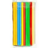 Трубочки фреш 25см d 8мм 500шт асорті прямі, фото 3