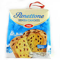 Рождественский пирог с изюмом и миндалем панеттоне Coop Panettone Senza Canditi, 1кг (Италия)