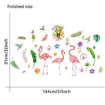 Вінілові наклейка в дитячу Три фламінго (лист 60 х 90 см) Б414, фото 2