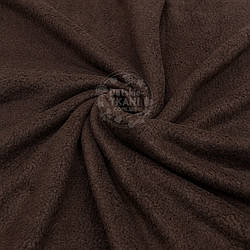 Однотонний фліс коричневого кольору