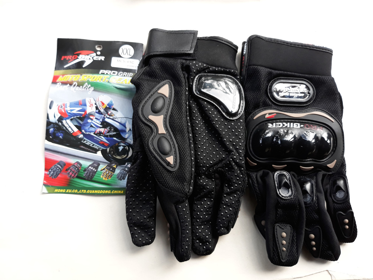Рукавички мото 'PRO BIKER' MCS-01, XXL, чорні, фото 1