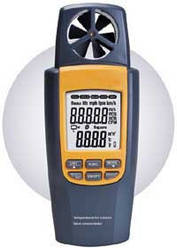 Анемометр SR8022 (0.4-20 m/s) (0-99999m3/s) з функцією вимірювання температури та витрати повітря