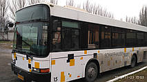 Производство и замена лобового стекла триплекс на автобусе Volvo B6 BLE Hess  в Никополе (Украина). 9