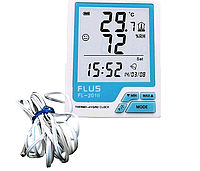 Цифровой термо-гигрометр Flus FL-201W (-20-60 С; 10% 99%) с выносным датчиком ( -40...+80°C)