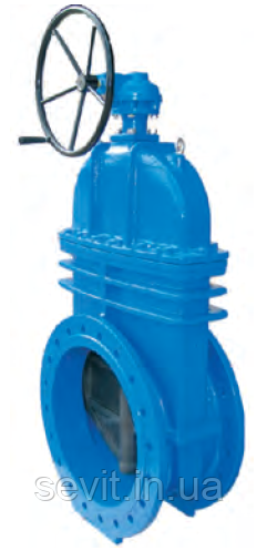  Засувка з погумованим клином під електропривод T.I.S service (Італія) A021 PMOT-S DN800 PN16 (ДУ800 РУ16), фото 1