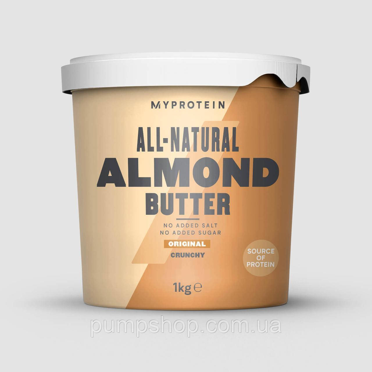 Мигдальна паста кранч MyProtein All Natural Crunchy Almond Butter 1 кг