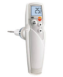Термометр харчовий зі змінними зондами Testo 105 (50...+275 °C) сертифікований HACCP (3 зонди, кейс) Німеччина