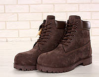 Ботинки мужские Timberland 30594 темно-коричневые 40