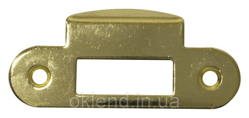 Відповідна планка з відбійником для міжкімнатних механізмів AGB полірована латунь