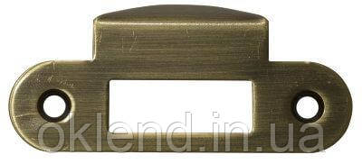 Відповідна планка з відбійником для міжкімнатних механізмів AGB антична латунь