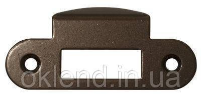 Відповідна планка з відбійником для міжкімнатних механізмів AGB бронза