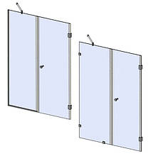 Прайс на типові душові перегородки