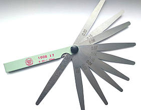 Набір щупів для вимірювання проміжків Jinghua 100B 17 (0,02-1.00) 17 щупів 100 мм