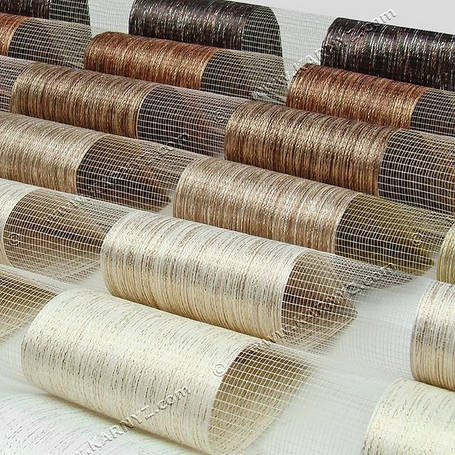 День-Ніч Фактурні (серія Натурал, під дерево, бамбук, ротанг) рулонні штори (Зебра)