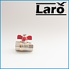 Кран кульовий латунний Ду25 В/В Laro pro art 107А (для води), фото 2