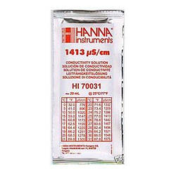 Калібрувальний розчин HI70031 1413 μS/cm (мкСм) для кондуктометрів HANNA 20 мл, Німеччина