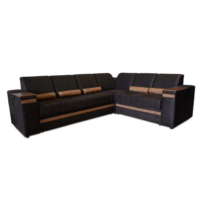 Кутовий диван Бест (3,15х2,4) шоколад Елізіум, фото 1