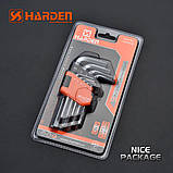 Набір шестигранних ключів Hex 9 од. Harden Tools 540602, фото 5