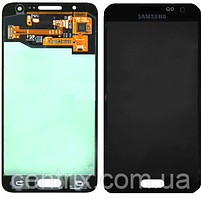 Дисплей (екран) для Samsung A300H Galaxy A3 (2015), A300F + тачскрін, чорний, Midnight Black, оригінал