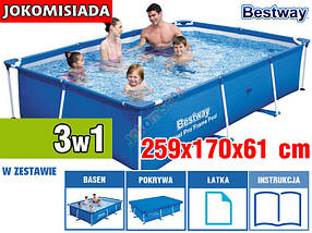 Басейн каркасний BESTWAY 259x170 см, фото 3