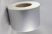 Этикетка металлизированная 100х99 мм матовое серебро (1000 шт)