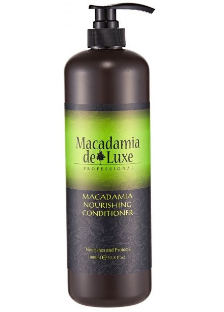 Поживний кондиціонер для волосся з олією макадамії De Luxe Macadamia Nourishing Conditioner 1000 ml