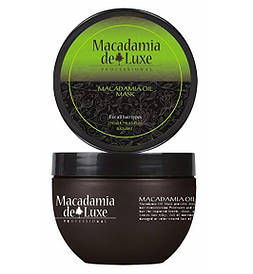 Поживна маска для волосся з олією макадамії De Luxe Professional Macadamia Oil Mask 500 ml