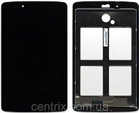 Дисплей (экран) для LG V400 G Pad 7.0 + тачскрин, черный, оригинал