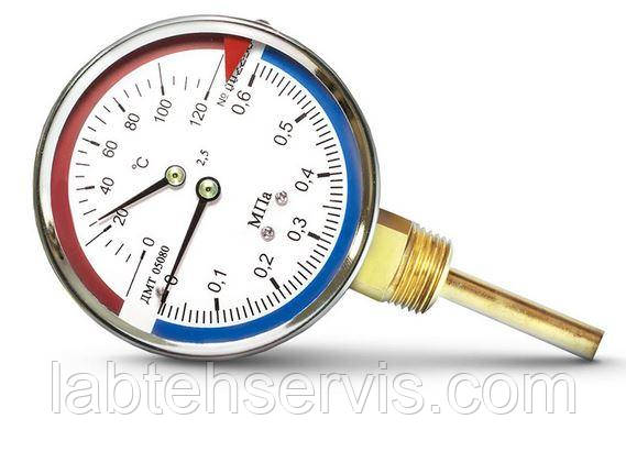Манометри з термометром ДМТ