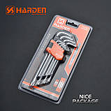 Комплект шестигранників довгих Torx 9 од. Harden Tools 540604, фото 5
