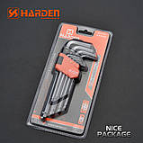 Набір шестигранників довгих із кулею 9 од. Harden Tools 540606, фото 5
