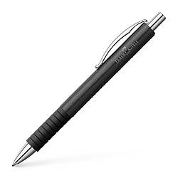 Ручка кулькова Faber-Castell Essentio Black Leather корпус чорна шкіра, 148889