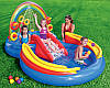 Дитячий ігровий надувний центр "Веселка" з надувними кільцями, фонтаном і гіркою Intex 57453, фото 2